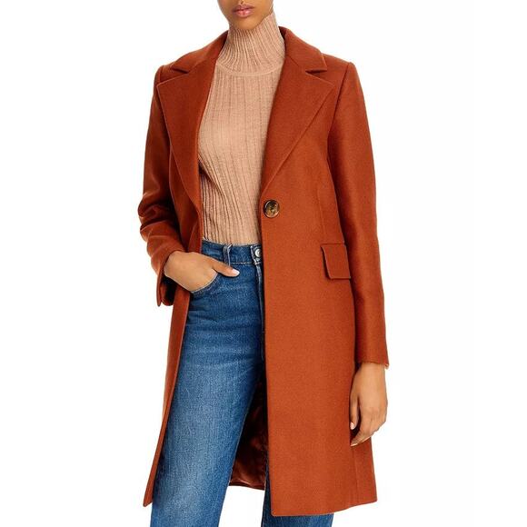 Whistles Clara Double-Breasted Coat Rust - 4 UK/0 US